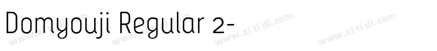 Domyouji Regular 2字体转换